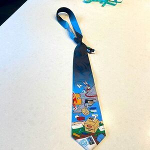 Looney Tunes stamp collection men’s tie 1997 Warner Brothers USPS. Fun tie.